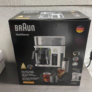 Braun - MultiServe Drip Coffee - White/Stainless Steel KF9150WH